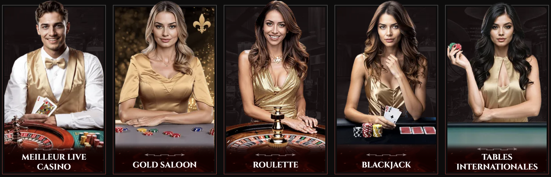 Schermata dei giochi live di Legiano Casino